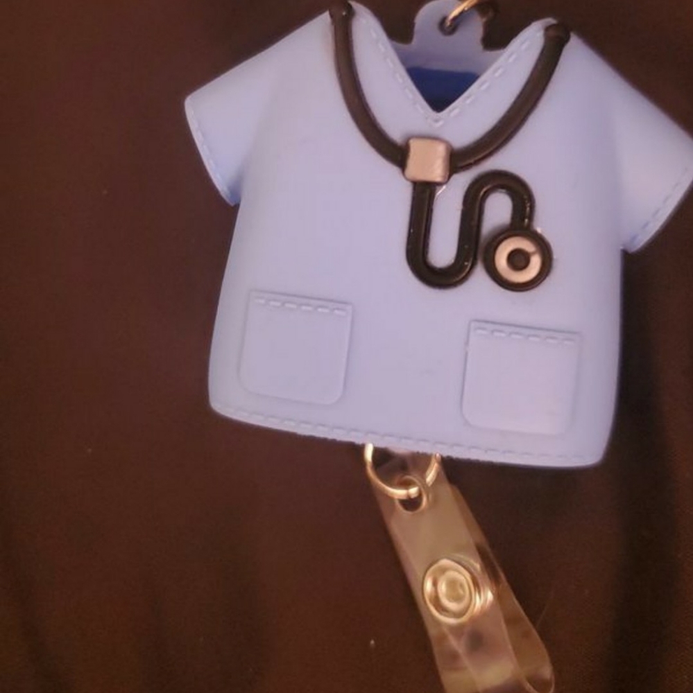 Badge and Hand Sanitizer Holder Lanyard